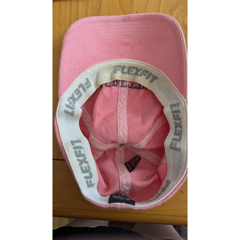 Beretta Pink Flexfit Baseball‎ Cap Embroidered Logo Stretch Fit Hat Salmon